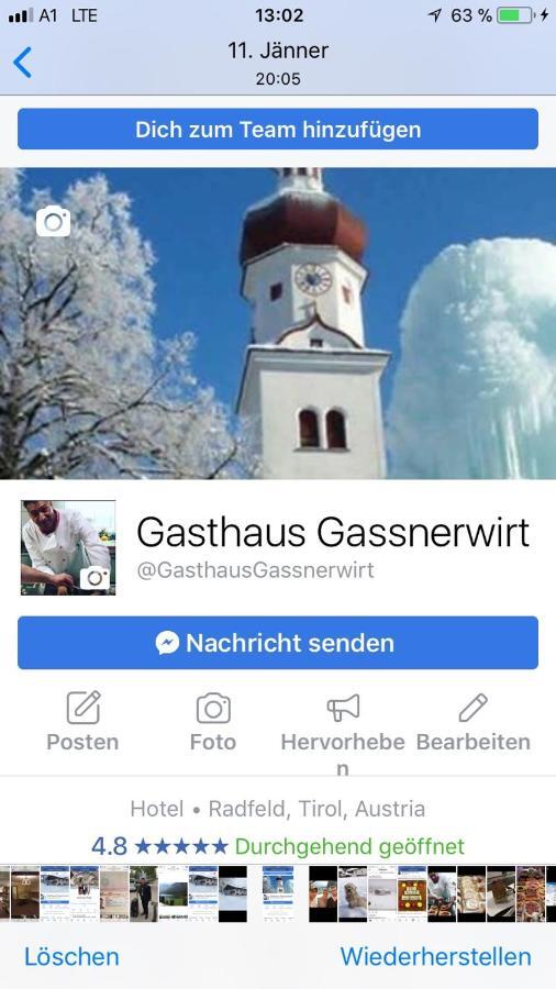 Gassnerwirt Radfeld Hotel Esterno foto